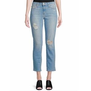 Joe’s straight ankle Geneva cropped denim jeans stretch distressed 29